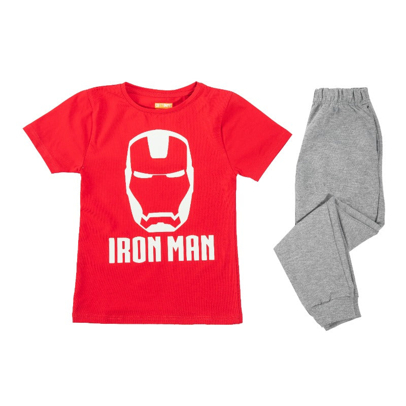 Boys Iron Man Glow In  The Dark Pajamas