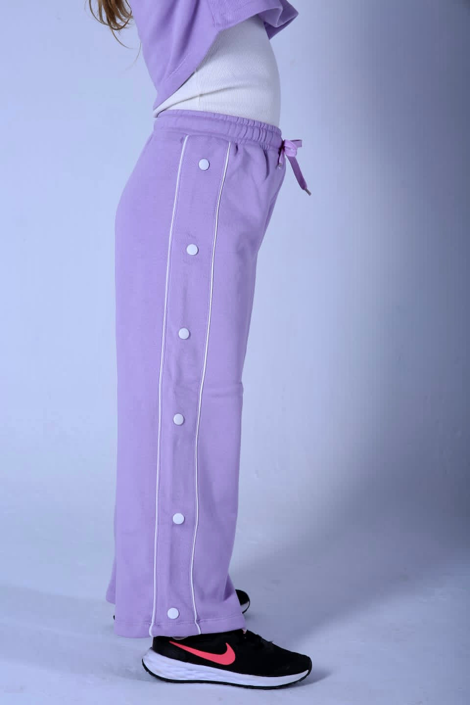 Lilac cropped co-ord