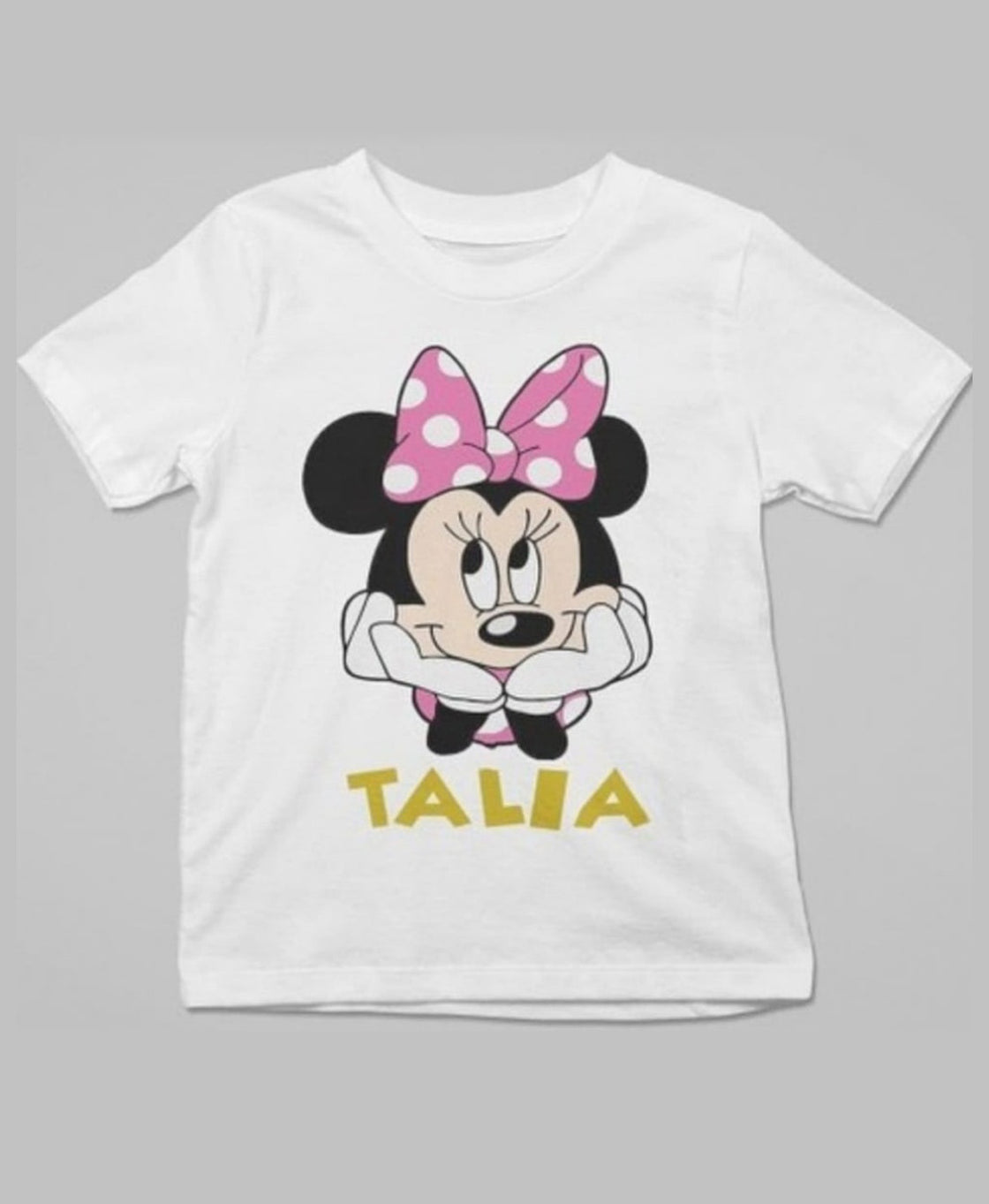 Girls Minnie customized t-shirt