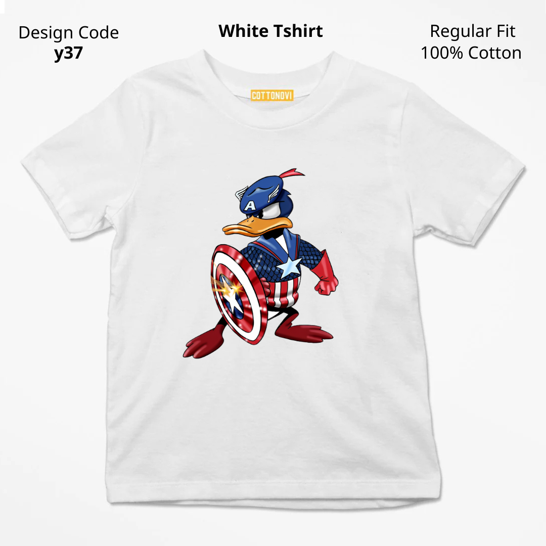 Captain America T-shirt ( Design Y37 )