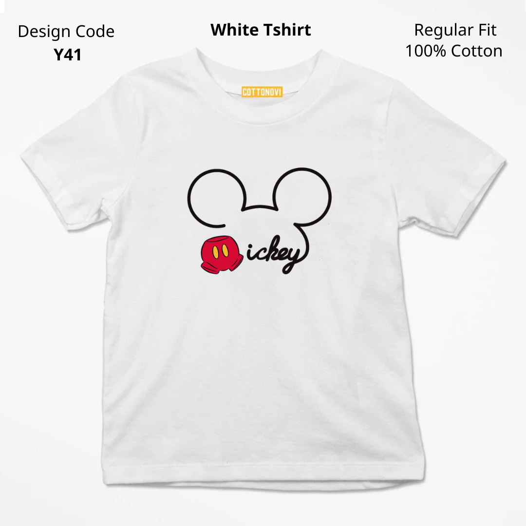 Mickey Mouse Face T-shirt ( Design Y41 )