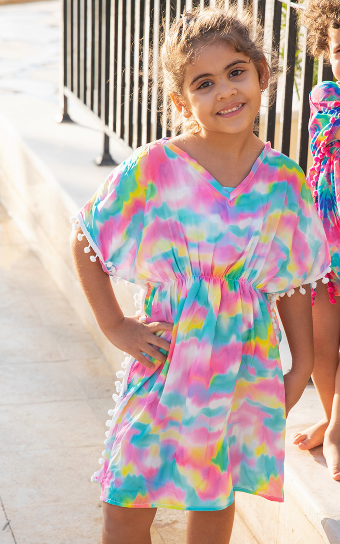 Ink Tie Dye Beach Cover-up