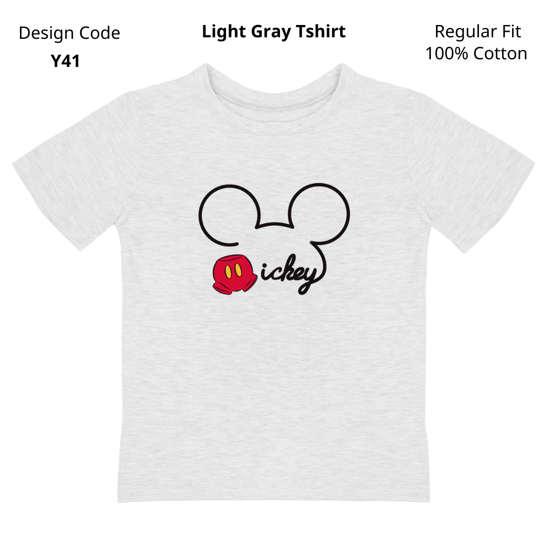 Mickey Mouse Face T-shirt ( Design Y41 )